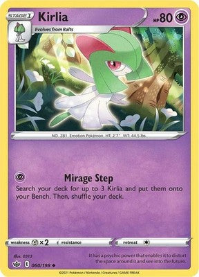 Kirlia 060/198 SWSH06: Chilling Reign Pokémon TCG