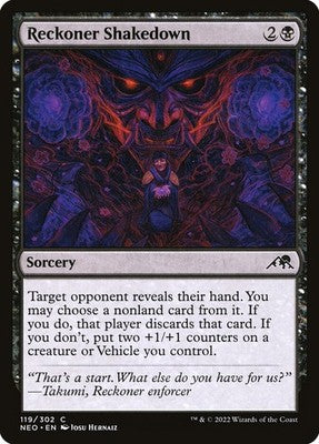 Reckoner Shakedown NEO 119 Foil NM Magic: The Gathering