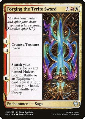 Forging the Tyrite Sword KHM 211 NM Magic: The Gathering