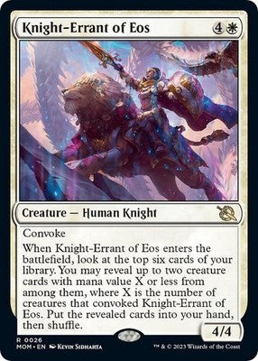 Knight-Errant of Eos MOM 26 Foil NM Magic: The Gathering