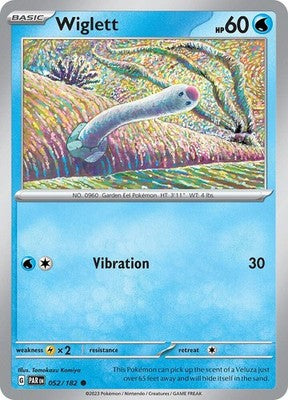 Wiglett 052/182 SV04: Paradox Rift Reverse Holofoil Pokémon TCG