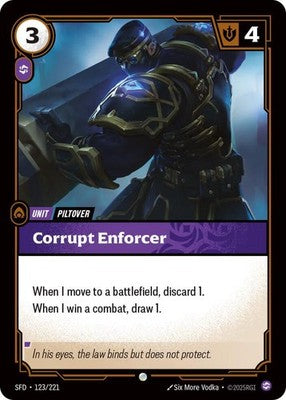 Corrupt Enforcer 123/221 Spiritforged Riftbound: League of Legends