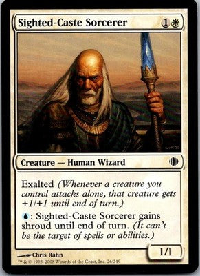 Sighted-Caste Sorcerer 26 Common Shards of Alara Magic: The Gathering LP
