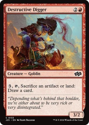Destructive Digger J25 133 NM Magic: The Gathering
