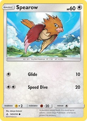 Spearow 145/214 SM - Unbroken Bonds Pokémon TCG