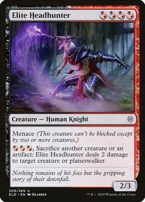 Elite Headhunter ELD 209 NM Magic: The Gathering