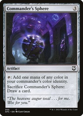 Commander's Sphere AFC 203 NM Magic: The Gathering