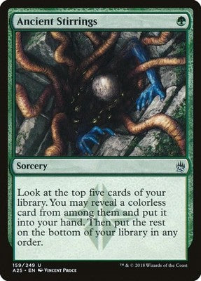 Ancient Stirrings A25 159 Foil NM Magic: The Gathering