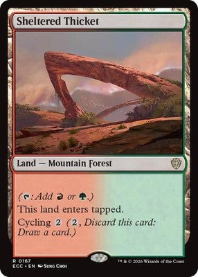 Sheltered Thicket ECC 167 NM Magic: The Gathering