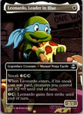 Leonardo, Leader in Blue (Borderless) 0196 Teenage Mutant Ninja Turtles NM