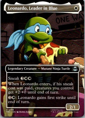 Leonardo, Leader in Blue (Borderless) 0196 Teenage Mutant Ninja Turtles NM