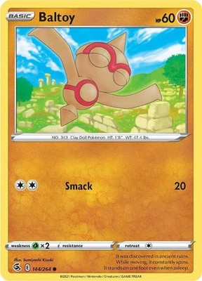 Baltoy 144/264 SWSH08: Fusion Strike Reverse Holofoil Pokémon TCG