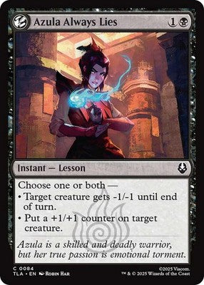 Azula Always Lies TLA 84 NM Magic: The Gathering
