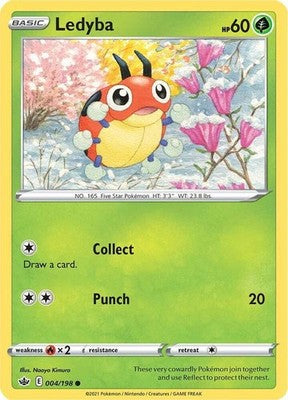 Ledyba 004/198 SWSH06: Chilling Reign Pokémon TCG
