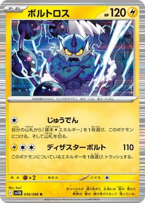 Thundurus 036/086 SV11B: Black Bolt Holofoil Pokémon TCG