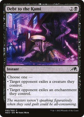 Debt to the Kami NEO 92 Foil NM Magic: The Gathering