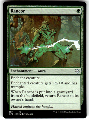 Rancor Commander: Adventures in the Forgotten Realms 167 U Magic: The Gathering