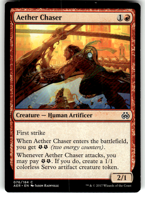 Aether Chaser Aether Revolt 76 C Magic: The Gathering Near Mint