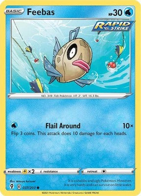 Feebas 037/203 SWSH07: Evolving Skies Pokémon TCG