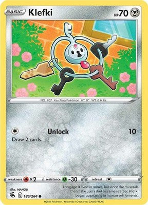 Klefki 186/264 SWSH08: Fusion Strike Pokémon TCG