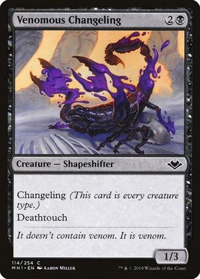 Venomous Changeling MH1 114 NM Magic: The Gathering