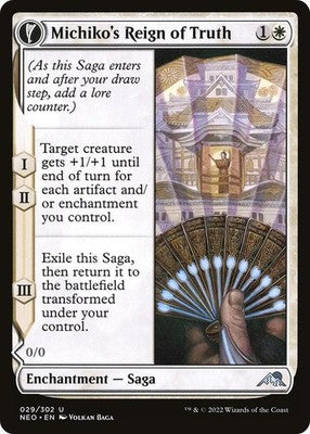 Michiko's Reign of Truth // Portrait of Michiko NEO 29 NM Magic: The Gathering