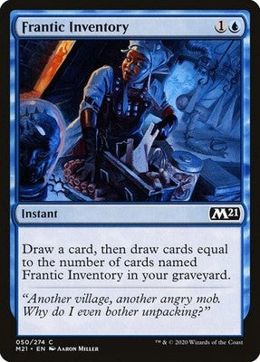 Frantic Inventory M21 50 NM Magic: The Gathering
