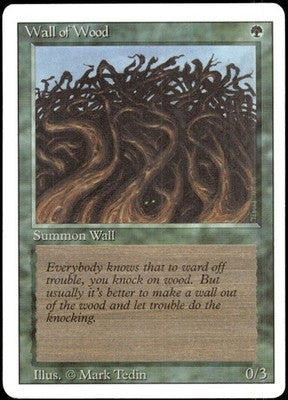 Wall of Wood Revised Edition C Magic: The Gathering Lightly Played