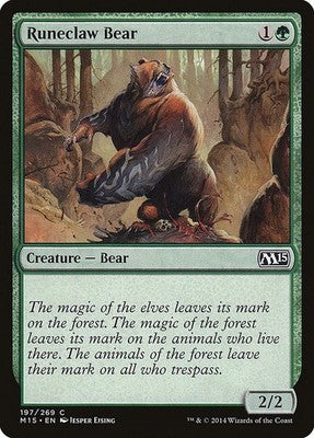 Runeclaw Bear M15 197 NM Magic: The Gathering