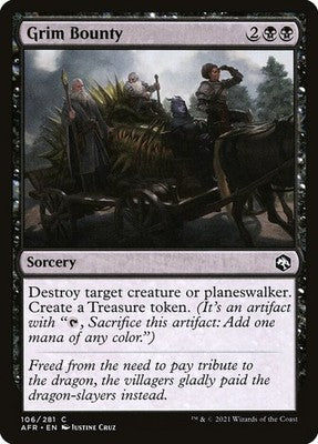 Grim Bounty AFR 106 Foil NM Magic: The Gathering
