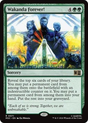 Wakanda Forever! MSC 71 NM Magic: The Gathering