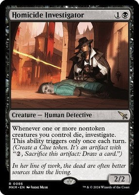 Homicide Investigator MKM 86 Foil NM Magic: The Gathering