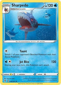 Sharpedo 036/203 SWSH07: Evolving Skies Reverse Holofoil Pokémon TCG