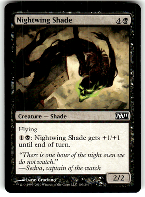 Nightwing Shade Magic 2011 (M11) 109 C Magic: The Gathering Lightly Played