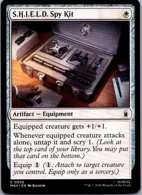 S.H.I.E.L.D. Spy Kit 36 Common Marvel Super Heroes Magic: The Gathering NM