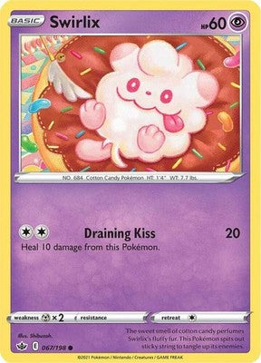 Swirlix 067/198 SWSH06: Chilling Reign Pokémon TCG