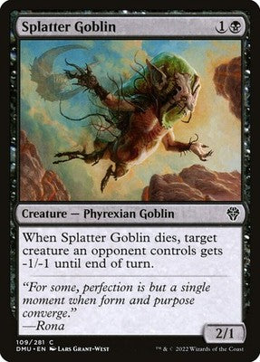 Splatter Goblin DMU 109 NM Magic: The Gathering