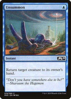 Unsummon M20 78 NM Magic: The Gathering