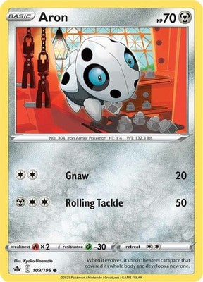 Aron 109/198 SWSH06: Chilling Reign Pokémon TCG