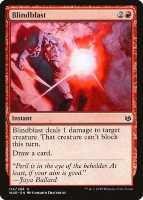 Blindblast WAR 114 NM Magic: The Gathering