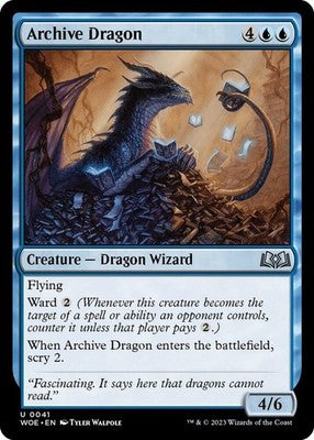 Archive Dragon WOE 41 NM Magic: The Gathering
