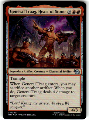 General Traag, Heart of Stone Teenage Mutant Ninja Turtles 90 U Foil Near Mint