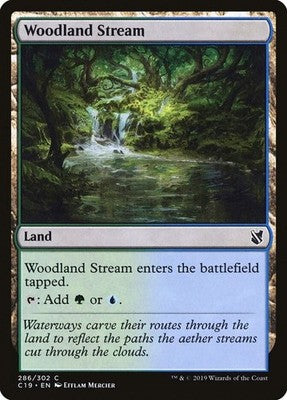 Woodland Stream C19 286 NM Magic: The Gathering