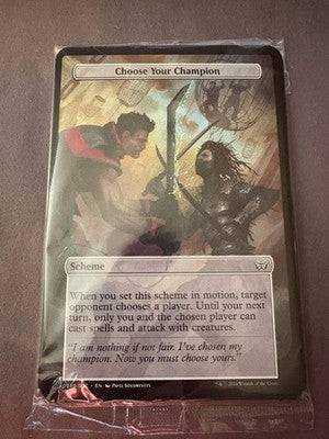 Duskmourn Archenemy - Sealed Set of 10 Scheme Cards - Choose your Champion