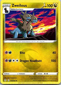 Zweilous 114/203 Uncommon Evolving Skies Pokemon Lightly Played