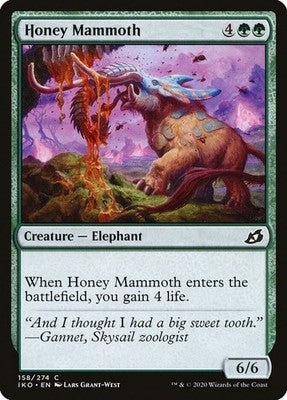 Honey Mammoth IKO 158 NM Magic: The Gathering