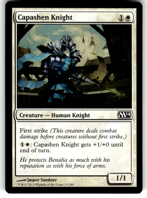 Capashen Knight Magic 2014 (M14) 11 C Magic: The Gathering Near Mint