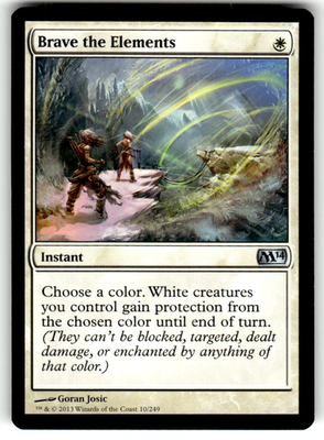 Brave the Elements Magic 2014 (M14) 10 U Magic: The Gathering Near Mint