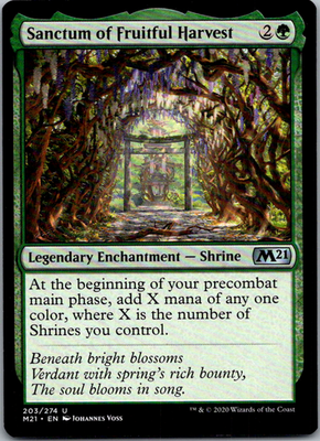 Sanctum of Fruitful Harvest Core Set 2021 203 U Magic: The Gathering Near Mint