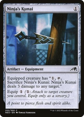 Ninja's Kunai NEO 252 NM Magic: The Gathering